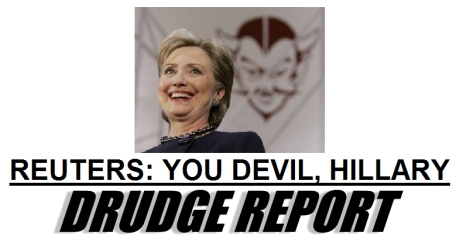 Matt Drudge Hillary/Devil Picture